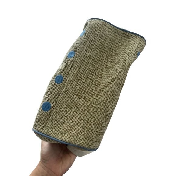 CATH KIDSTON Blue Polka Dot Crossbody Satchel Bag - Picture 5 of 9